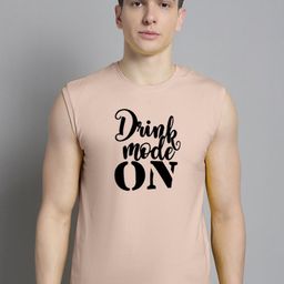 FBAR Typography Printed Pure Cotton Slim Fit T-shirt-image-78