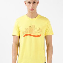 Lee Graphic Printed Round Neck Slim Fit Cotton T-shirt-image-4