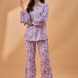 all about you Printed Shirt & Trousers Co-Ords-image-24