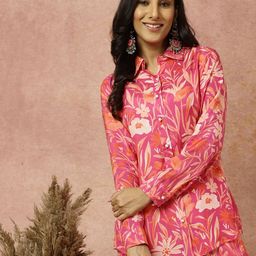 Jaipur Kurti Floral Printed Shirt & Trouser-picture-34