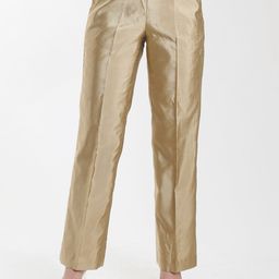 PowerSutra Women Gold-Toned Straight Fit Trouser-picture-56