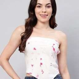 FLAMBOYANT Floral Print Tube Top-image-29