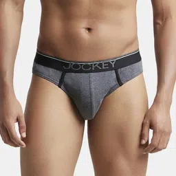 Jockey Men Super Combed Cotton Rib Solid Briefs with Ultrasoft Waistband 8044-picture-7