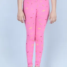 StyleStone Girls Pink Printed Tights-image-39