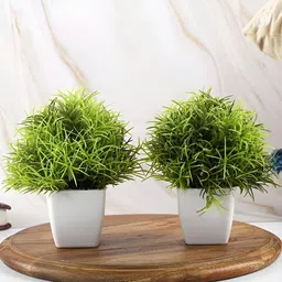 WELL ART GALLERY Green 2 Pieces Fern Artificial Plants With Pots-image-70