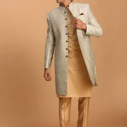 VASTRAMAY Self-Designed Indo Western Sherwani-picture-17