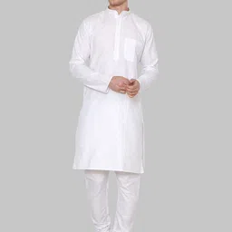 ROYAL KURTA Men White Kurta with Pyjama Set-image-58