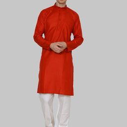 ROYAL KURTA Men Red Kurta with Salwar-image-116