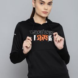 Alcis Women Black Hooded Sweatshirt-image-30