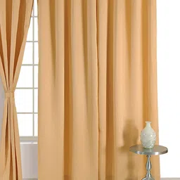 SWAYAM Beige 2 Pieces Long Door Curtain-image-16