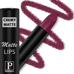 PERPAA Long Lasting & Waterproof Creamy Matte Lipstick With Vitamin E - Cherry Red 52-25