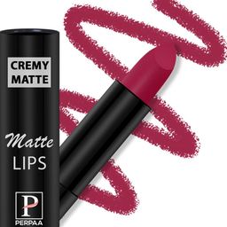 PERPAA Long Lasting & Waterproof Creamy Matte Lipstick With Vitamin E - Ruby Magenta 84-28