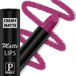 PERPAA Long Lasting & Waterproof Creamy Matte Lipstick With Vitamin E - Rose Magenta 58-26