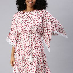 SHOWOFF Floral Kaftan Dress-image-78