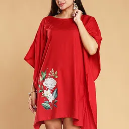 LetsDressUp Floral Printed Kimono Sleeves Kaftan Dress-28