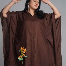 LetsDressUp Printed Shirt Collar Kaftan Kurti-image-72