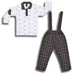 Wish Karo Infant Boys Printed Cotton T-shirt with Trousers-picture-13