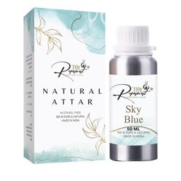 THE RUPAWAT Perfumery House Sky Blue Natural & Alcohol Free Attar - 50 ml-image-63