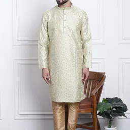 SOJANYA Floral Embroidered Regular Kurta with Churidar-image-27