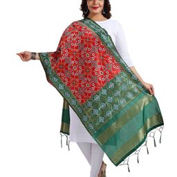keshubaba Ethnic Motifs Woven Design Zari Art Silk Dupatta-picture-58