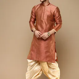 Sanwara Ethnic Motifs Woven Design Straight Kurta with Dhoti Pant-picture-18