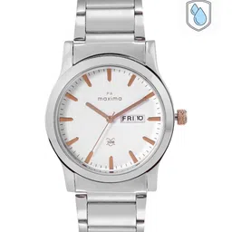 maxima Men Stainless Steel Bracelet Style Straps Analogue Watch 46910CMGI-picture-44