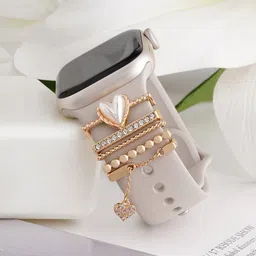 JOKER & WITCH Women Set Of 5 Stone-Studded Watch Charms-8