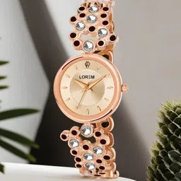 LOREM Women Rose Gold Analogue Watch LR256-image-6