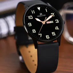 SWADESI STUFF Men Leather Straps Analogue Watch SF0510-image-45