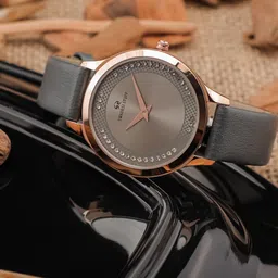 SWADESI STUFF Women Leather Straps Analogue Watch SF0530 GEY-picture-27