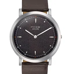 Sonata Poze Men Brass Embellished Dial & Leather Straps Analogue Watch SP70008SL01-image-18