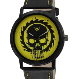 Walrus Men Printed Brass Dial & Straps Analogue Watch WWTM-GRA-36-1