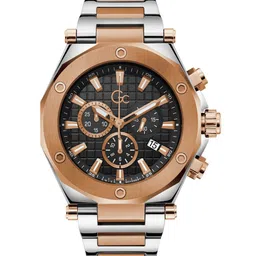 GC Men Textured Dial & Stainless Steel Bracelet Style Straps Analogue Watch- Z18001G2MF-picture-7