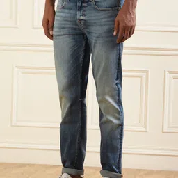 7 For All Mankind Men Mid-Rise Slim Fit Clean Look Heavy Fade Stretchable Jeans-image-38