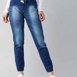 BAESD Women Relaxed Fit Low Distress Heavy Fade Stretchable Jogger-image-81
