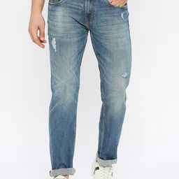 SPYKAR Men Relaxed Fit Mildly Distressed Heavy Fade Stretchable Jeans-picture-19