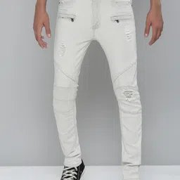 WAIMEA Boys Grey Hollywood Skinny Fit Mildly Distressed Stretchable Jeans-picture-39