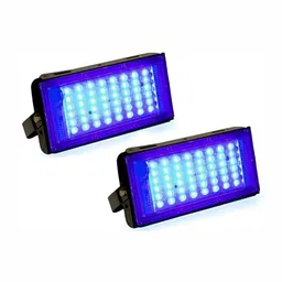 SPARK WORLD Black 2 Pieces Textured Rectangle Outdoor Lamps-39