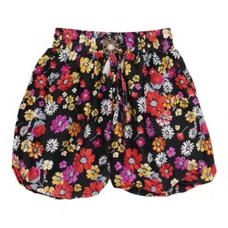 SWEET ANGEL Girls Floral Printed Loose Fit High-Rise Cotton Shorts-picture-34