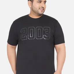 John Pride Plus Size Men Black Typography Printed Bio Finish T-shirt-picture-26