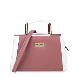 WALKWAY by Metro Peach-Coloured Colourblocked Oversized Swagger Tote Bag with Quilted-image-55