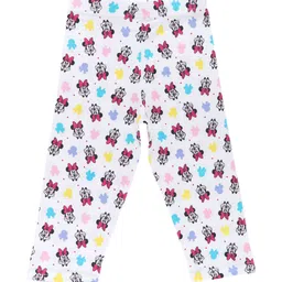 Bodycare Kids Girls White & Blue Printed Cotton Capris-image-59