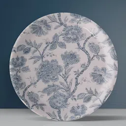 nestroots White & Blue Floral Printed Wall Decor-5