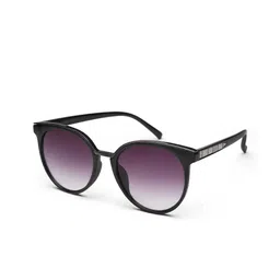 YourSpex Unisex Black Lens & Purple Oval Sunglasses with UV Protected Lens-21