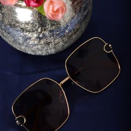 MARC LOUIS Women Pink Lens & Pink Aviator Sunglasses With UV Protected Lens-image-17