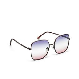 YourSpex Unisex Pink Lens & Black Square Sunglasses with UV Protected Lens-19
