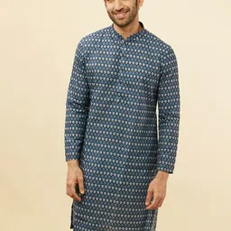 Manyavar Ethnic Motifs Printed Regular Kurta-20