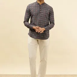 Manyavar Ethnic Motifs Printed Regular Kurta-image-13