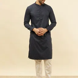 Manyavar Ethnic Motifs Printed Regular Kurta-image-82