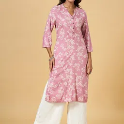 RANGMANCH BY PANTALOONS Floral Printed Kurta-11